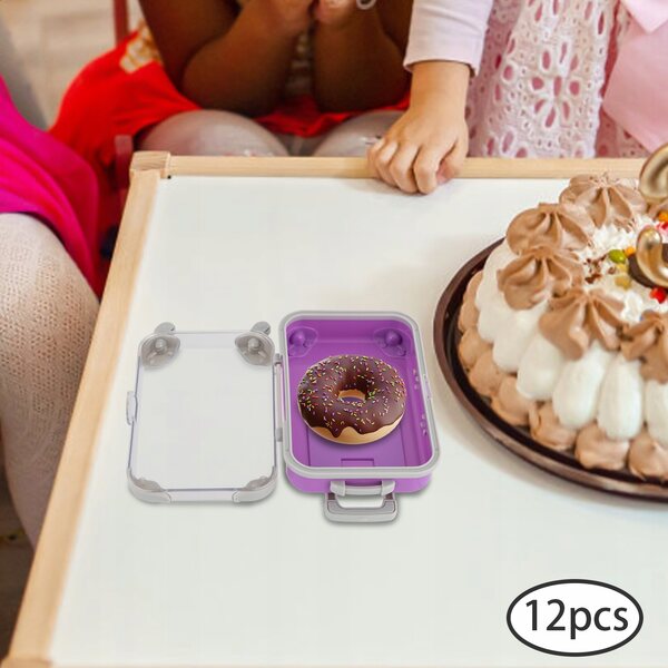 Lot de 12 Mini Valises à Jouets 7,5 cm pour Chariots à Jouets - Colorées et Résistantes