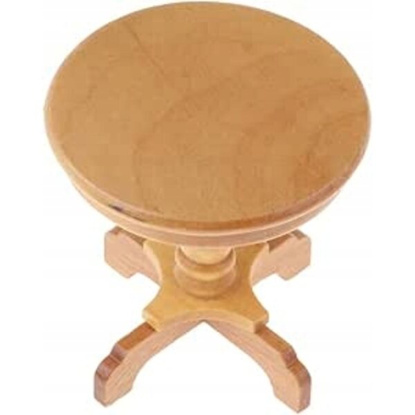 Stolico da tavolo in legno scala 1:12 per casa delle bambole, elegante e dettagliato