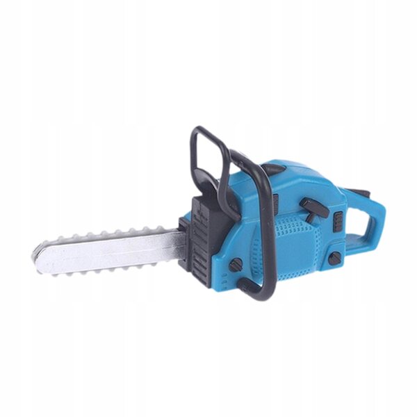 Tosaerba blu in miniatura per una casa delle bambole, scala 1:12