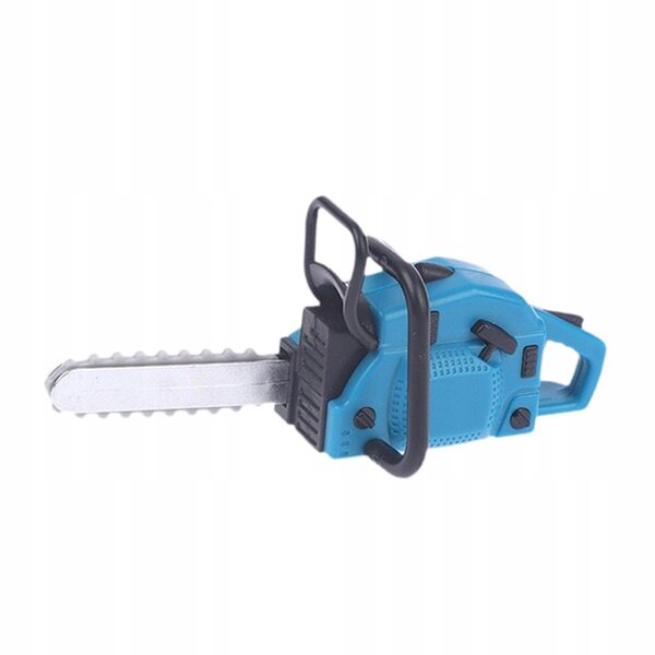 Tosaerba blu in miniatura per una casa delle bambole, scala 1:12