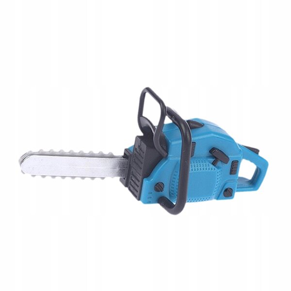 Tosaerba blu in miniatura per una casa delle bambole, scala 1:12