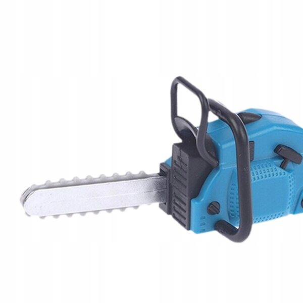 Tosaerba blu in miniatura per una casa delle bambole, scala 1:12