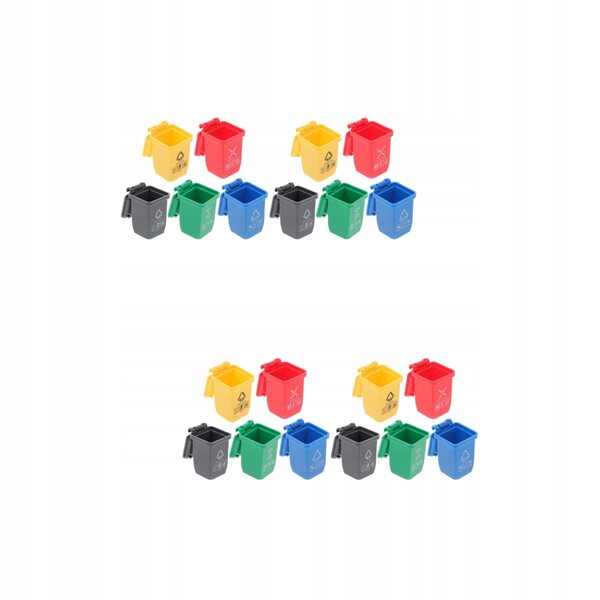 Miniature Mini Cestini per Rifiuti in Plastica 20 Pezzi per Casa delle Bambole