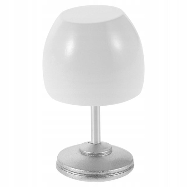 Lampe de table blanche miniature pour maison de poupée, décoration élégante