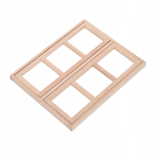Tür- und Fensterminiaturen aus Holz für Puppenhäuser im Maßstab 1:12