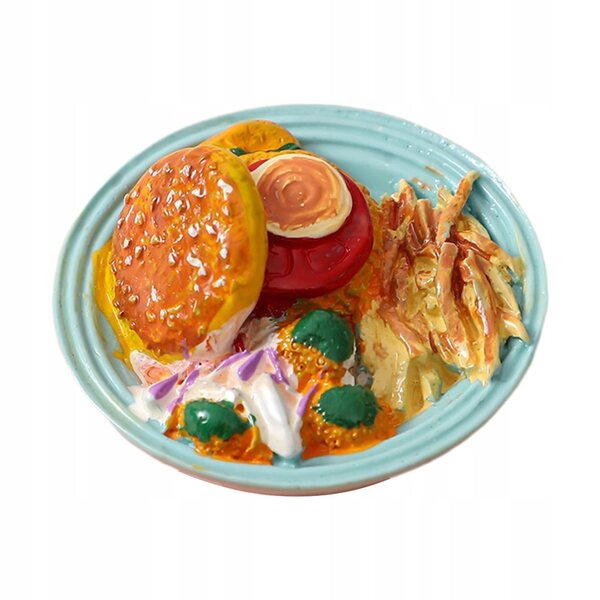 1:6 1:12 Food Play Toy Żywica Mini Food Model do ręcznego wykonania frytek okiennych