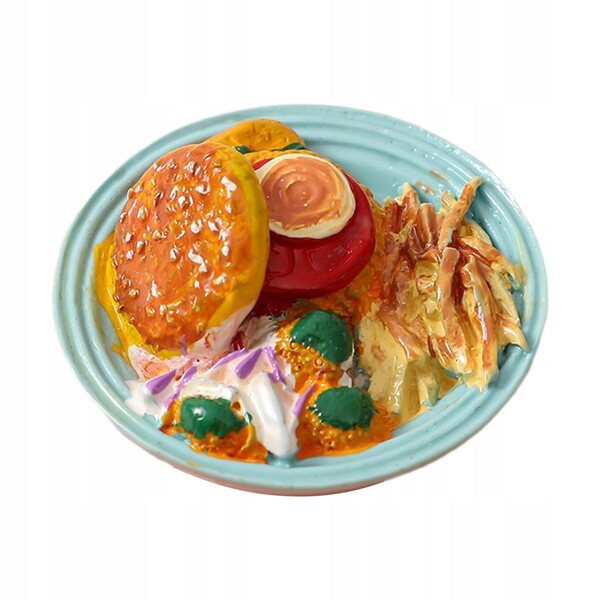 1:6 1:12 Food Play Toy Żywica Mini Food Model do ręcznego wykonania frytek okiennych