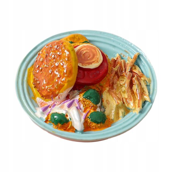 1:6 1:12 Food Play Toy Żywica Mini Food Model do ręcznego wykonania frytek okiennych