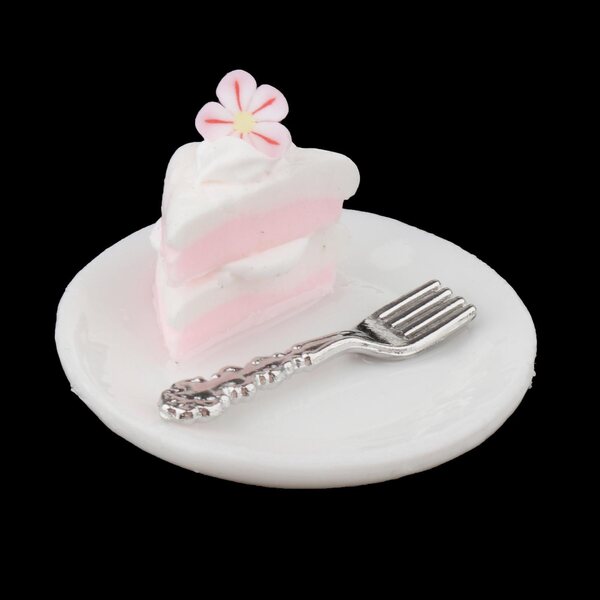 Miniatura tort Sakura per casa delle bambole 1:12 decorazione e gioco bambini