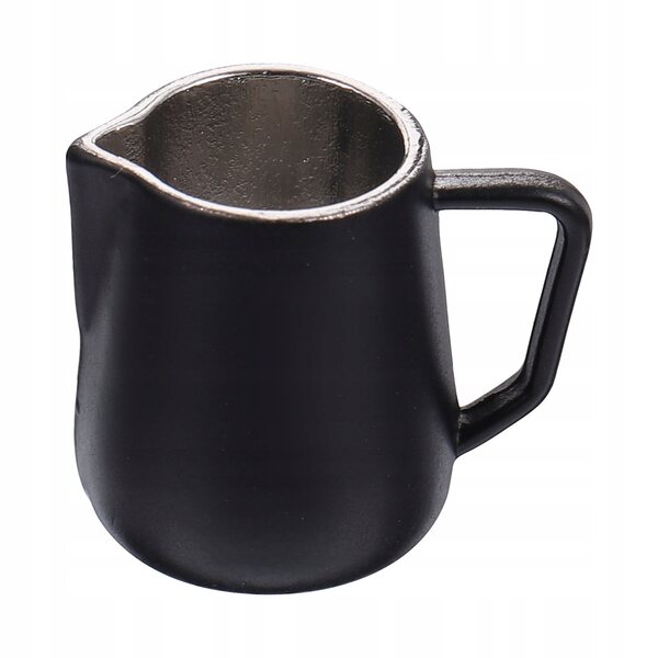 Mini Danzetto Nero per Schiumare Latte, Accessorio Decorativo per Mini Casa