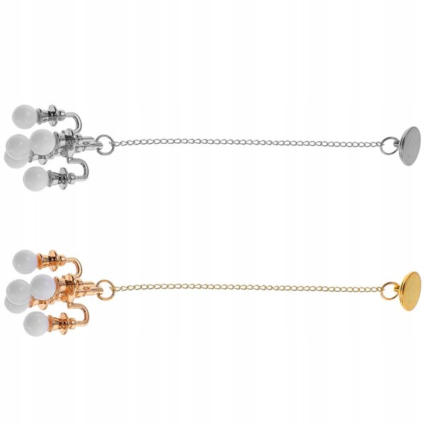 Mini lampade a soffitto in plastica per case di bambole - set da 2 pezzi colorati