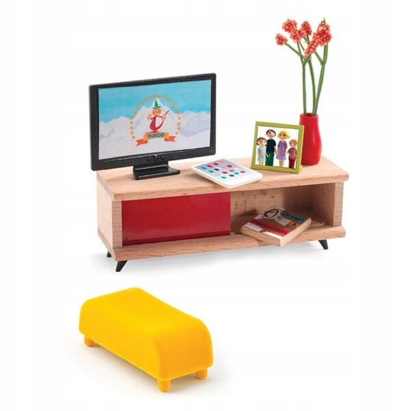 Djeco: PETIT HOME Zestaw mebli do salonu z TV 7827