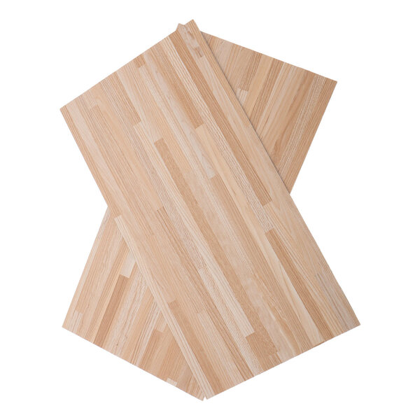 2 Mini-PVC-Böden mit Holzeffekt für Puppenhaus 30x15 cm