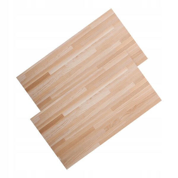 2 Mini-PVC-Böden mit Holzeffekt für Puppenhaus 30x15 cm