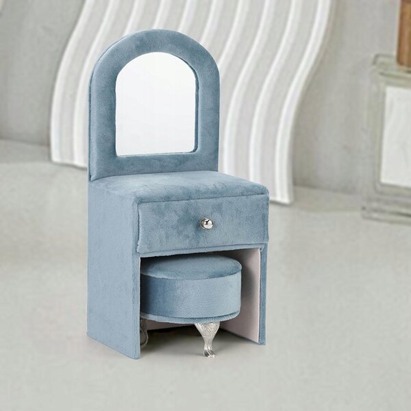 Organizer per bambole 1/6 con mobili, organizer bijoux 10x9x23 cm