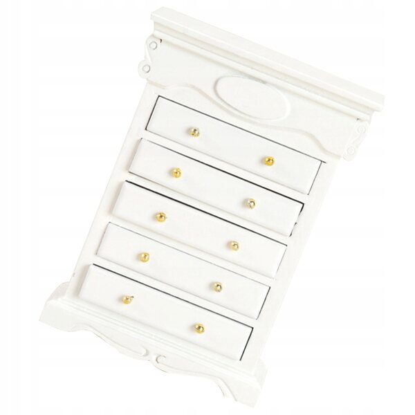 Meuble miniature en bois blanc pour maison de poupée, décoration pratique et résistante
