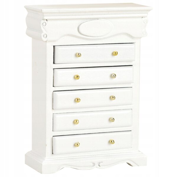 Meuble miniature en bois blanc pour maison de poupée, décoration pratique et résistante