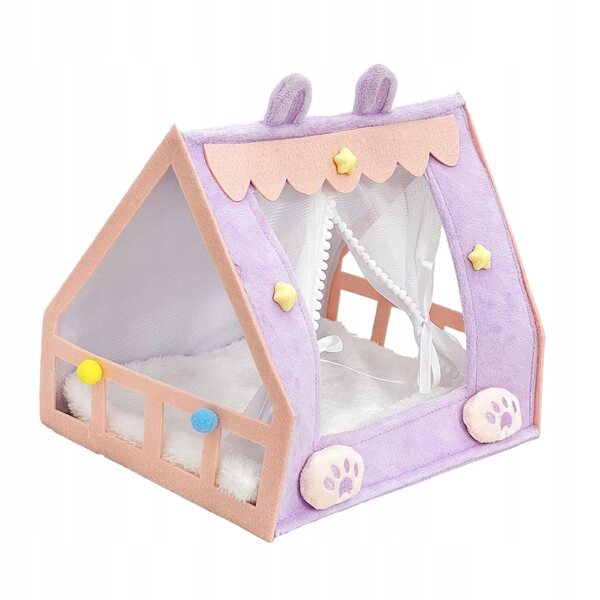 Letto-tenda per bambole morbido e portatile 25x19,5x20 cm, accessorio decorativo