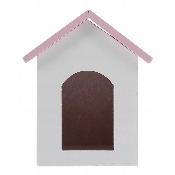 Mini-Holzhausmodell mit Zubehör und Möbeln im Maßstab 1:12