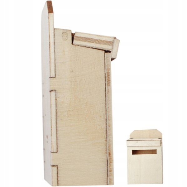 Mini Casetta in Legno con Cassetta Postale Vintage per Bambini e Decorazione
