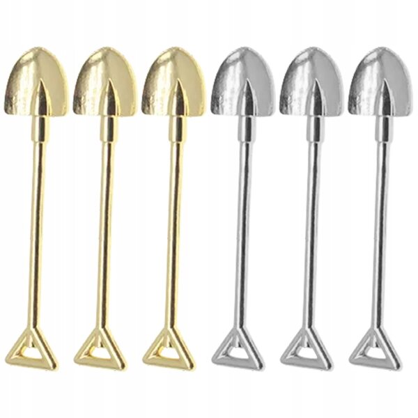 Lot de 6 mini lopatines de jardin multicolores pour décorations et travaux manuels