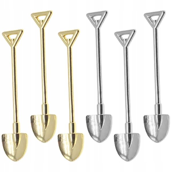Lot de 6 mini lopatines de jardin multicolores pour décorations et travaux manuels