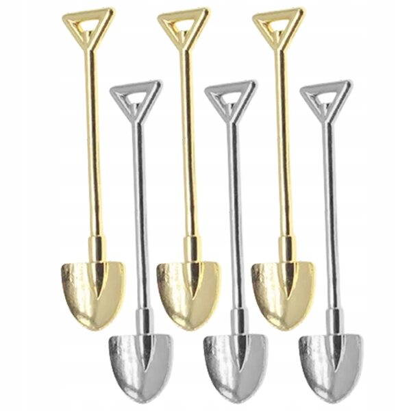 Lot de 6 mini lopatines de jardin multicolores pour décorations et travaux manuels