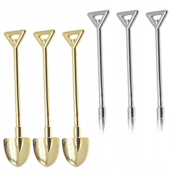 Lot de 6 mini lopatines de jardin multicolores pour décorations et travaux manuels
