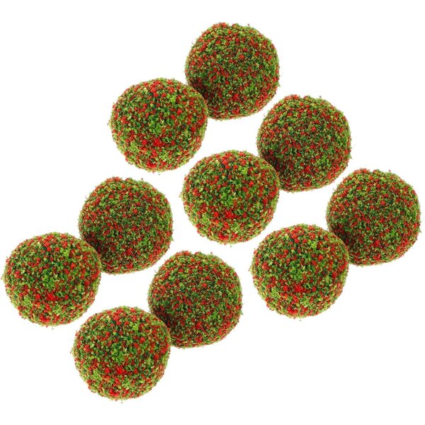 10 Palline Miniature per Micro Paesaggi e Diorami - Decorazioni Finti Arbusti Leggeri