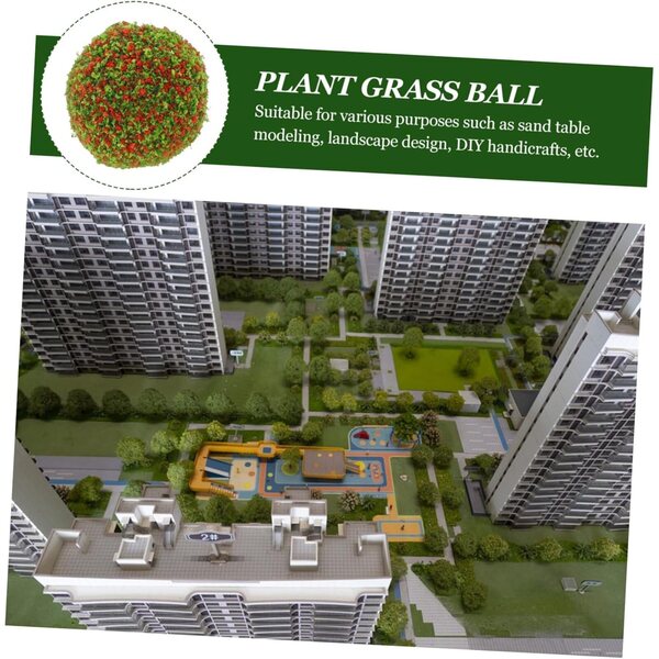 10 Palline Miniature per Micro Paesaggi e Diorami - Decorazioni Finti Arbusti Leggeri