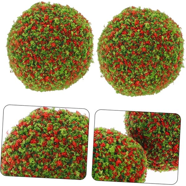 10 Palline Miniature per Micro Paesaggi e Diorami - Decorazioni Finti Arbusti Leggeri