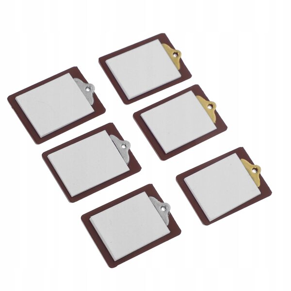 Set 6 Mini Lavagne Colorate in Scala per Case delle Bambole e Modellismo