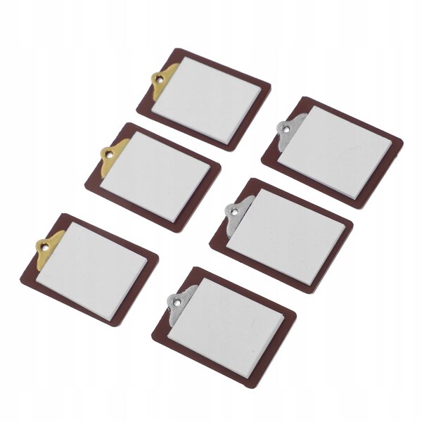 Set 6 Mini Lavagne Colorate in Scala per Case delle Bambole e Modellismo