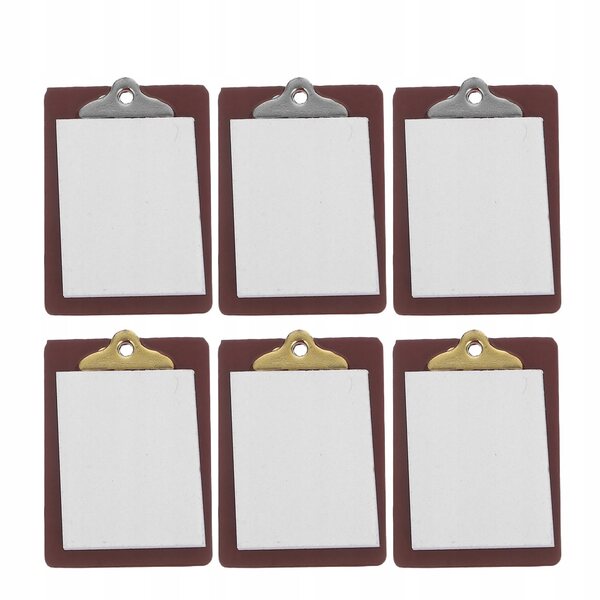 Set 6 Mini Lavagne Colorate in Scala per Case delle Bambole e Modellismo
