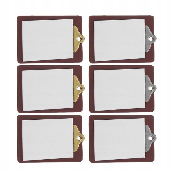 Set 6 Mini Lavagne Colorate in Scala per Case delle Bambole e Modellismo