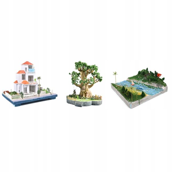2x Diorama-Basis aus Polystyrolschaum 30x40 cm für Mikrolandschaften und Modellbau
