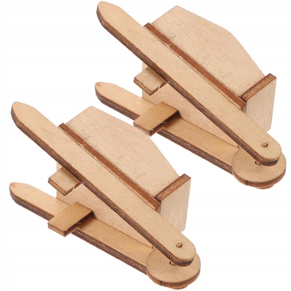 Mini Carretto in Legno Decorativo per Casa delle Bambole e Giardino