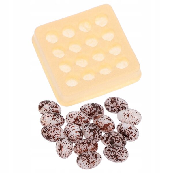 Kaffeefarbenes Mini-Eier- und Tablett-Set für kleine Heim- und Landschaftsdekorationen