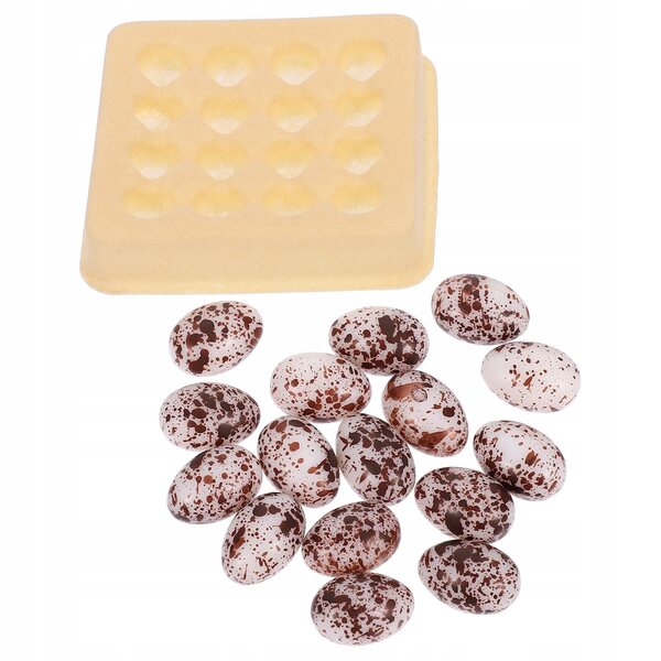 Kaffeefarbenes Mini-Eier- und Tablett-Set für kleine Heim- und Landschaftsdekorationen