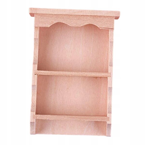 Miniatura mensola sospesa in legno per casa delle bambole 1:12 decorativa