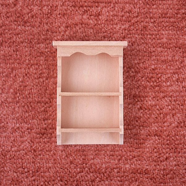 Miniatuur houten hangplank voor poppenhuis 1:12 decoratief