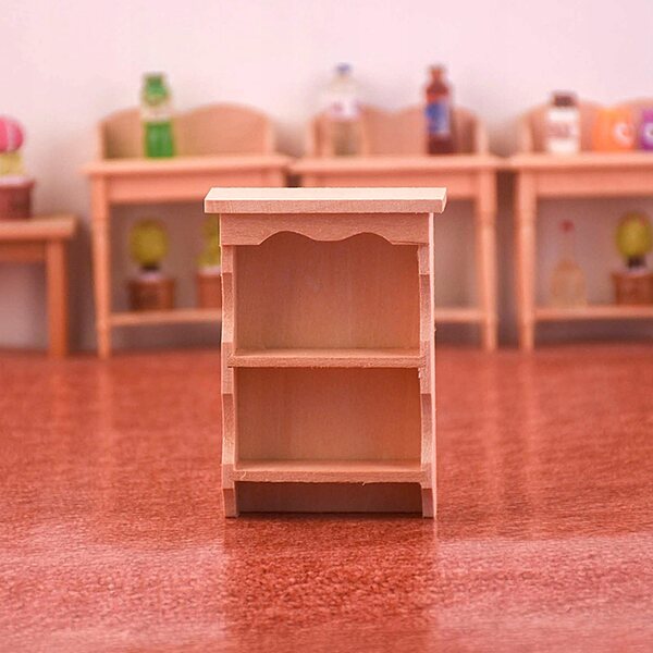 Miniatuur houten hangplank voor poppenhuis 1:12 decoratief
