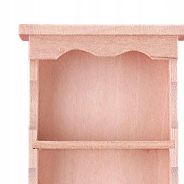 Miniatuur houten hangplank voor poppenhuis 1:12 decoratief