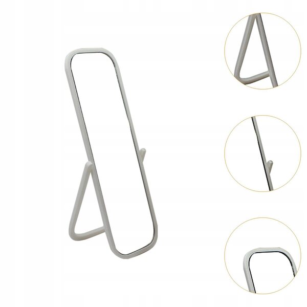 Mini Solidne Realistyczne Wszechstronne Lustro Opatrunkowe Pełnej Długości 13.1cm białe