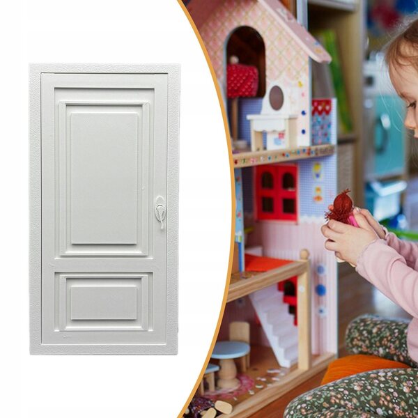 Porte in miniatura per casa delle bambole decorazioni realistiche 9x17x2 cm stile B