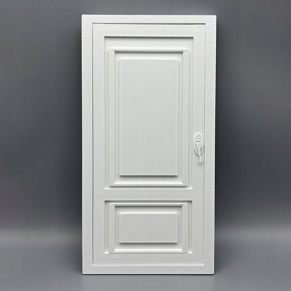 Porte in miniatura per casa delle bambole decorazioni realistiche 9x17x2 cm stile B