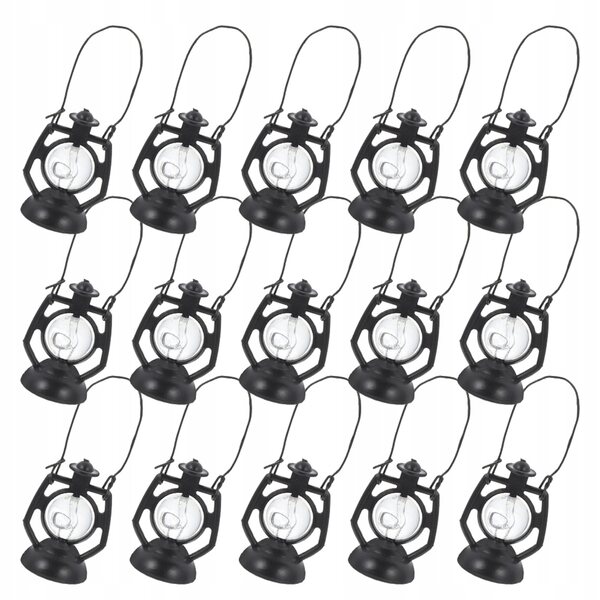 20 Mini-Vintage-Laternen für Puppenhäuser, realistisch und einfach zu bedienen