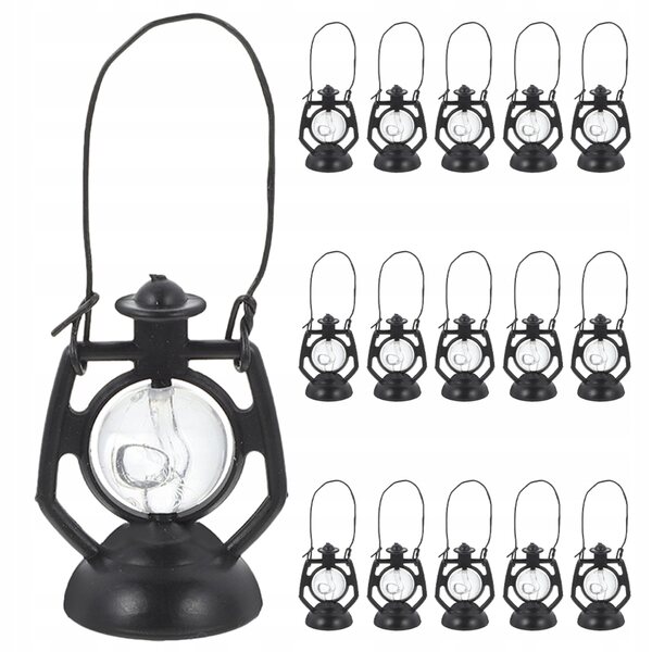20 Mini-Vintage-Laternen für Puppenhäuser, realistisch und einfach zu bedienen