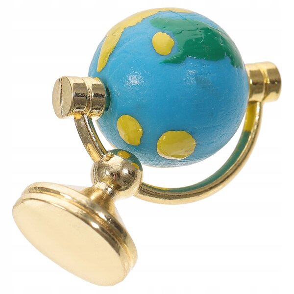 Mini Glòbo Decorativo in Resina per Miniature e Ambientazioni Domestiche