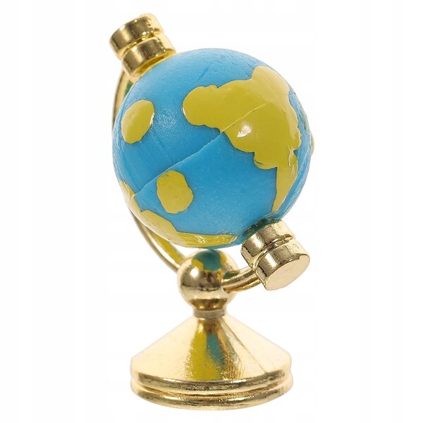 Mini Glòbo Decorativo in Resina per Miniature e Ambientazioni Domestiche
